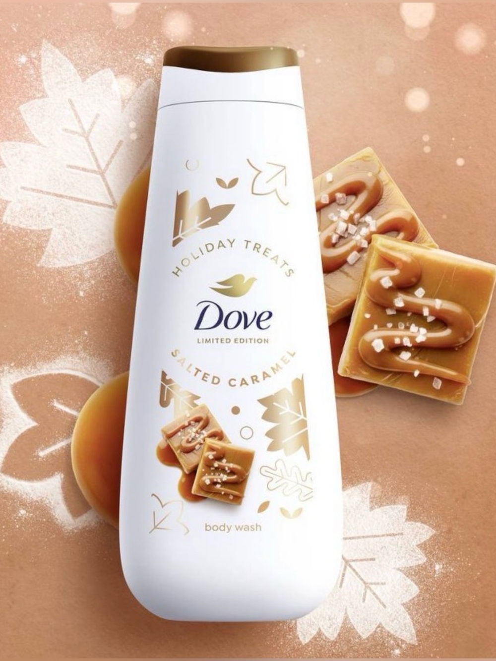 New Dove Limited Edition Salted Caramel Body Wash